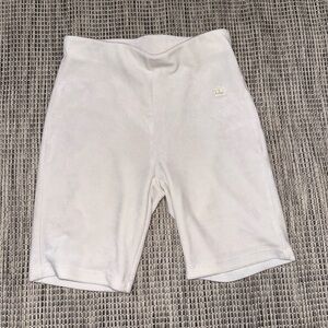 White velvet Juicy Couture biker shorts - size: XS but fits like a small